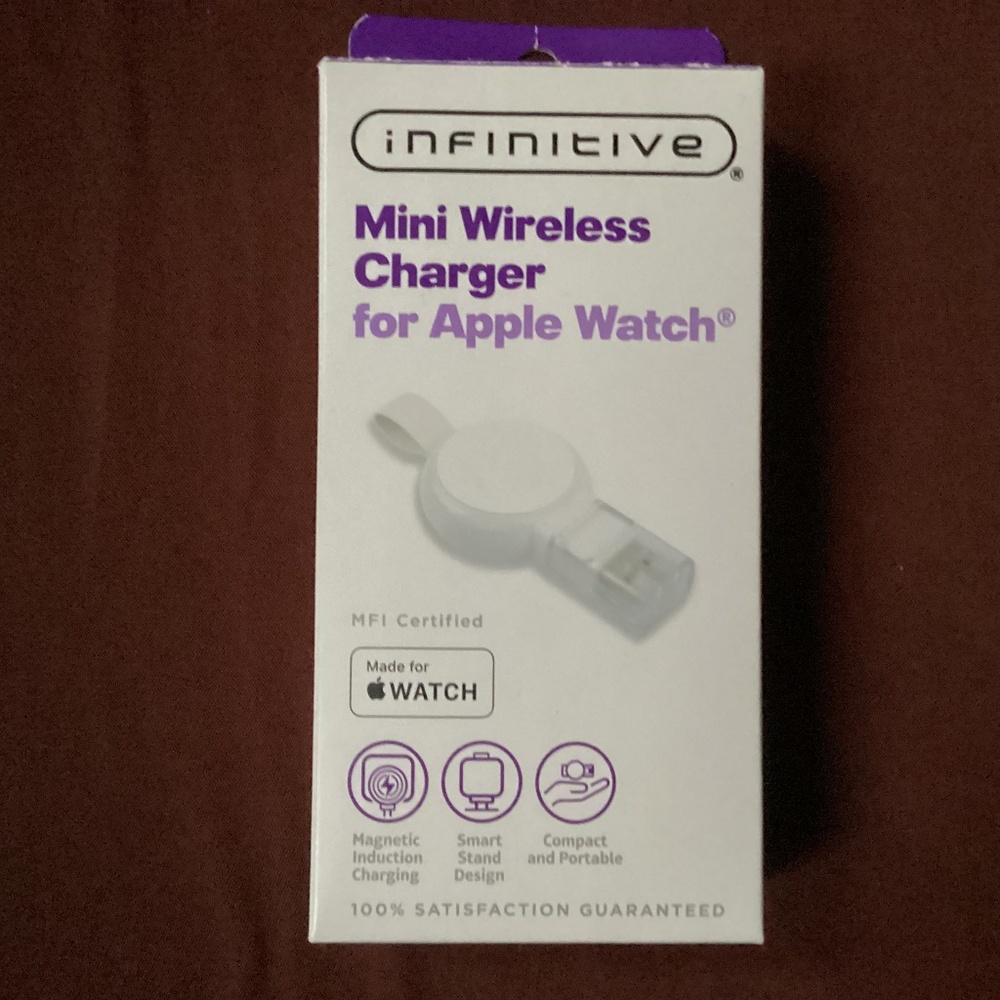 Infinitive Mini Wireless Charger for Apple Watch MFI Certified New/Sealed